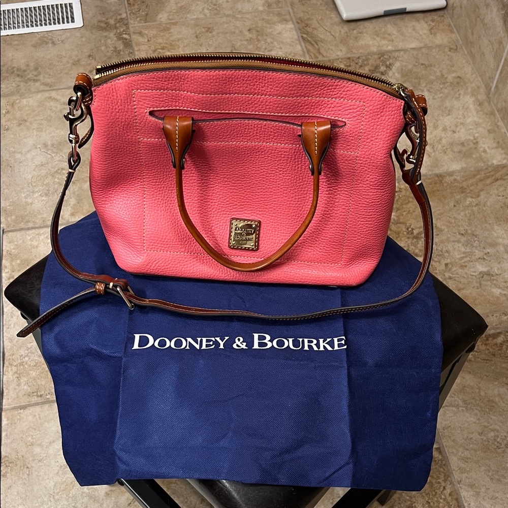 REDUCED! Dooney & Bourke Coral Leather Satchel